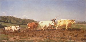 Aratura nel Nivernais, 1850 da Rosa Bonheur